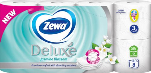 Zewa Deluxe Jasmine Blossom toaletní papír 3vrstvý 8rolí
